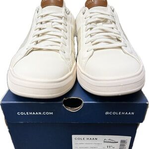 Cole Haan Men's Cream Sneakers with Tan Accents